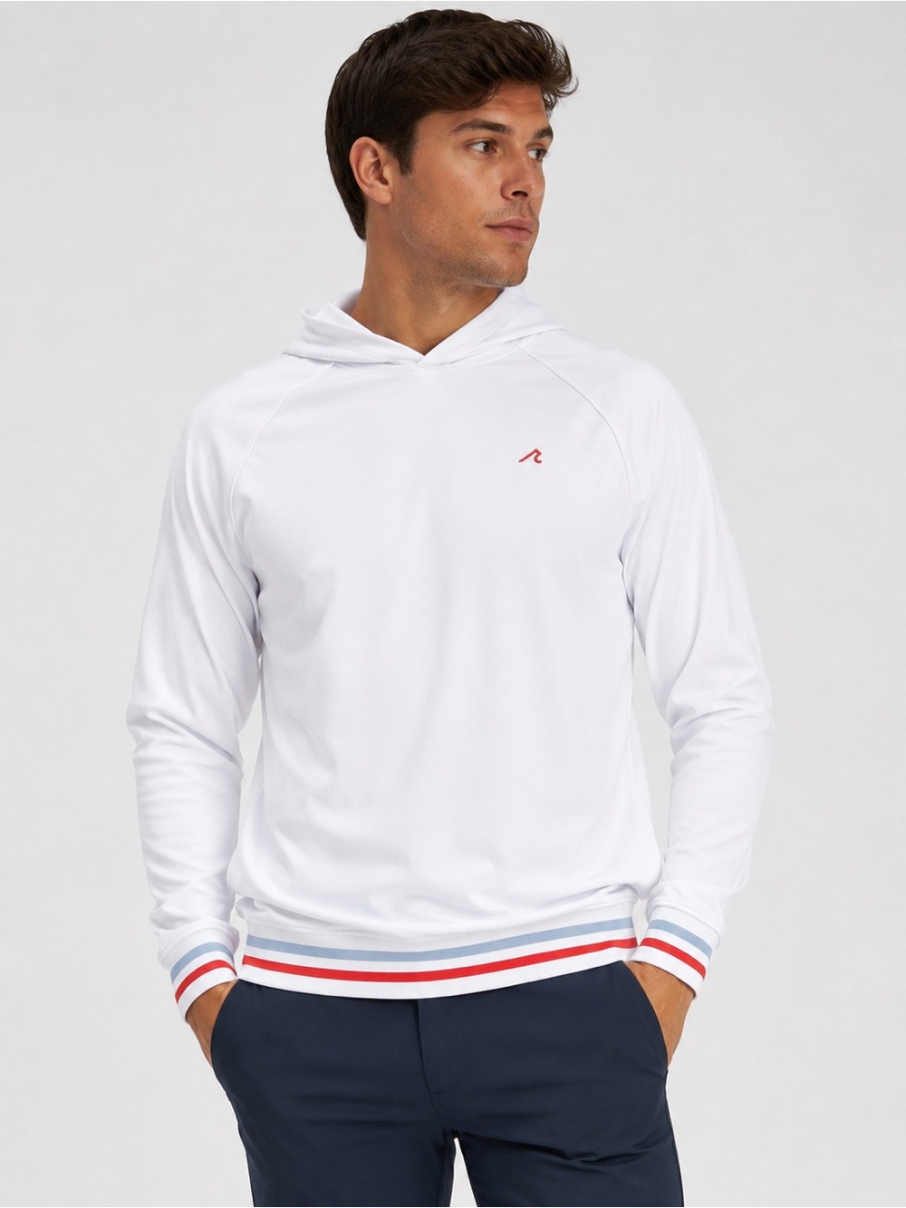 NWT Redvanly Larkin Performance Hoodie Bright White